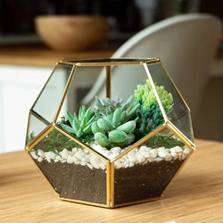 Geometric Glass Cake Spacer