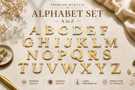 Acrylic Alphabet Set A to Z