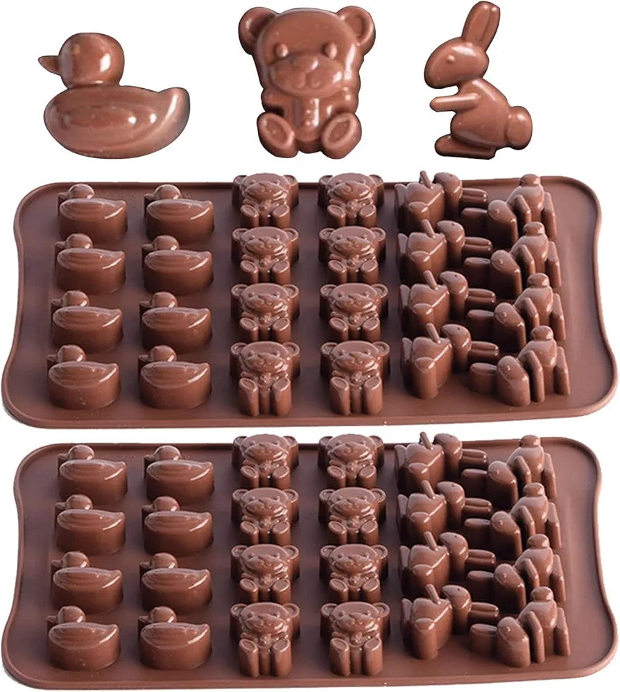 24 Cavity Rabbit,Duck & Chick Silicon Mould