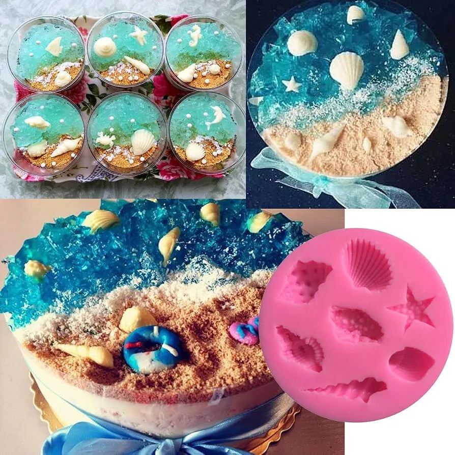 7 Cavity Ocean Sea Shell Mould