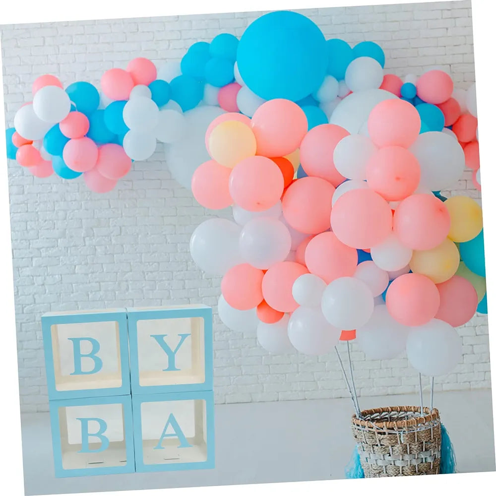 Blue balloon box