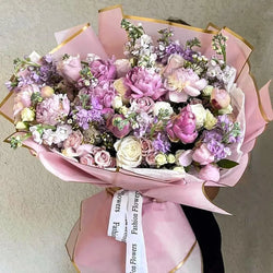Flower Wrapping Baby Pink Paper Pack Of 5 Size - 22x21.5 inch