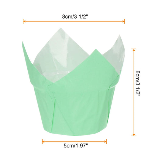 Bake and Serve Tulip Liner pack of 20 (Pastel Green colour)