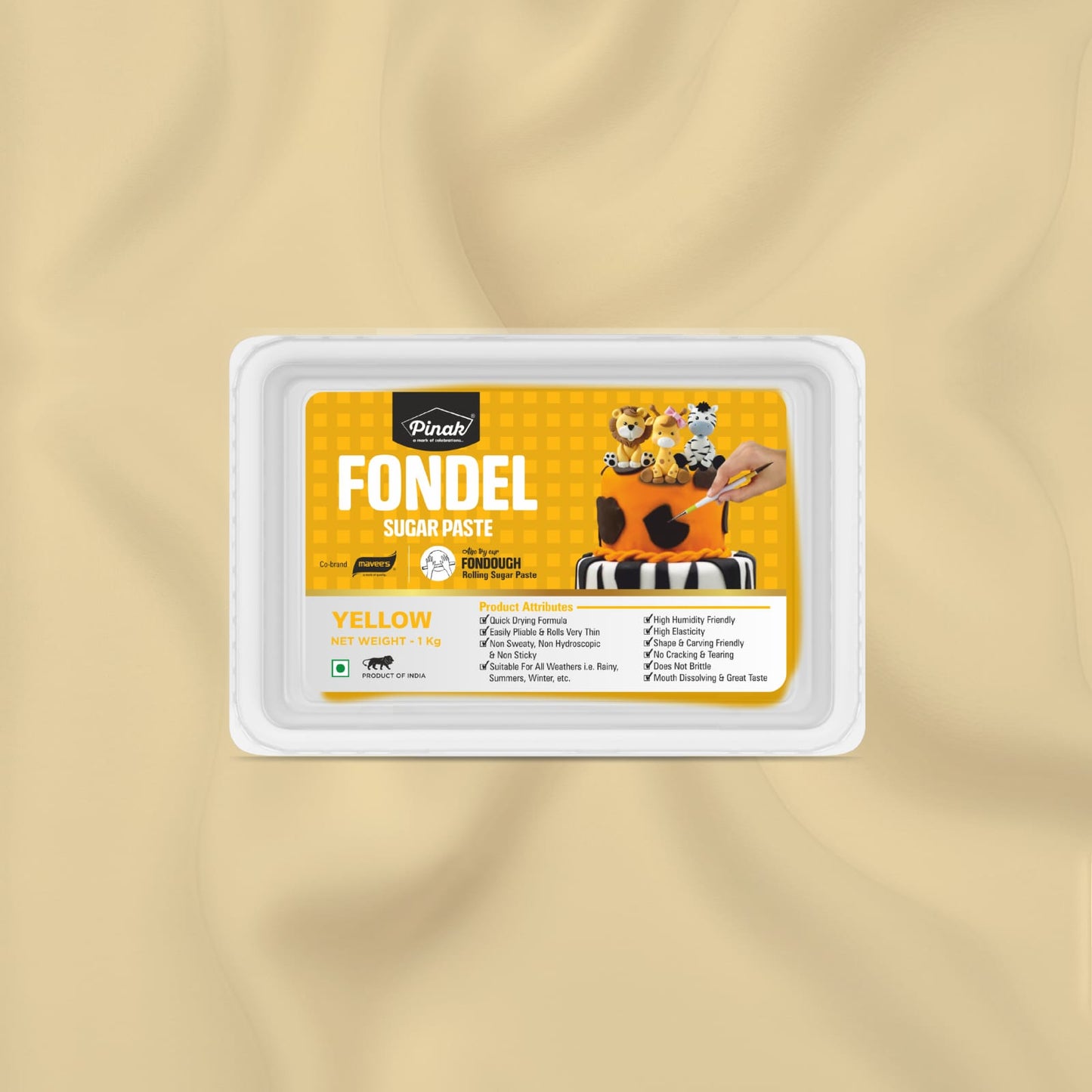 Pinak Yellow Sugar Paste Fondant