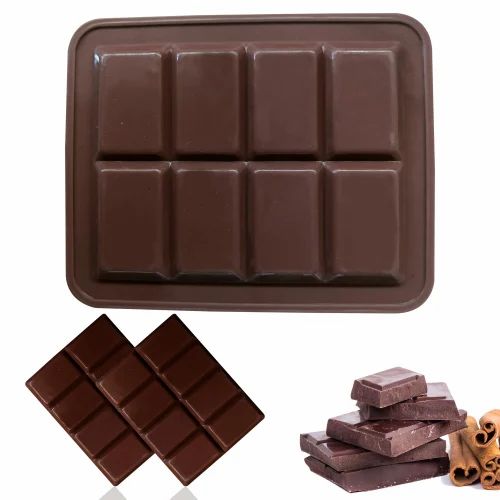 8 cavity cadbury chocolate bar silicon mould size 4x3 inch