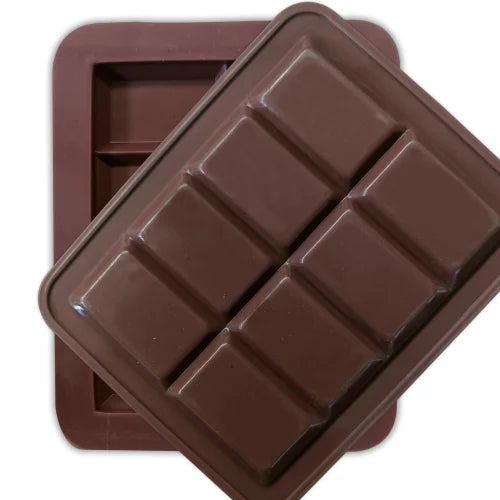 8 cavity cadbury chocolate bar silicon mould size 4x3 inch