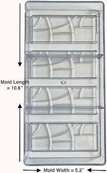 4 Cavity Chocolate Bar Polycarbonate Mould