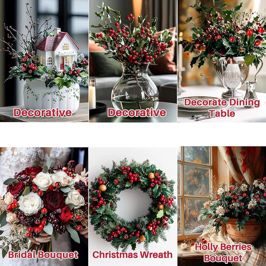 100 Pcs Glossy Red Cherry