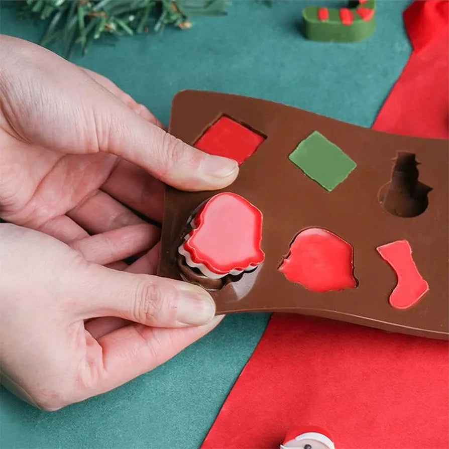 12 Cavity Christmas Silicon Chocolate Mould