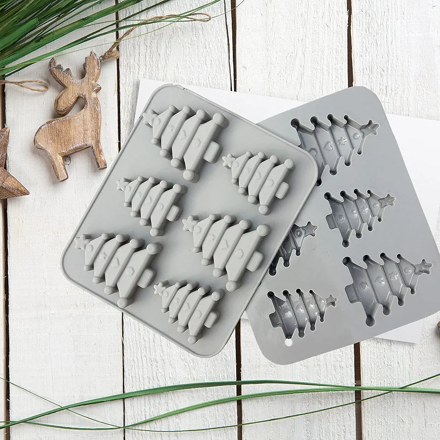 6 Cavity Christmas Tree Chocolate Mould