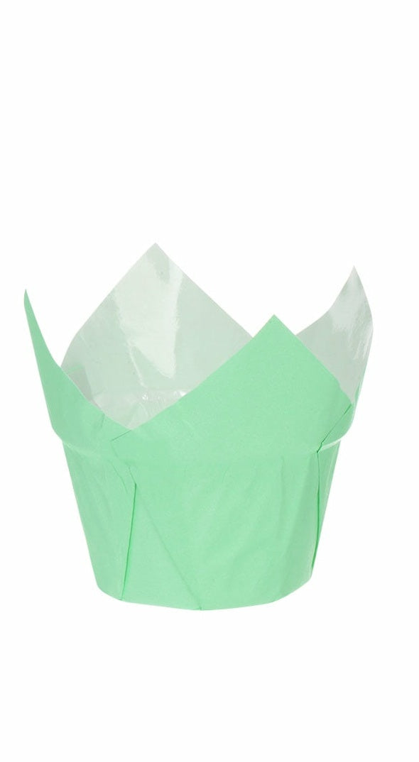 Bake and Serve Tulip Liner pack of 20 (Pastel Green colour)