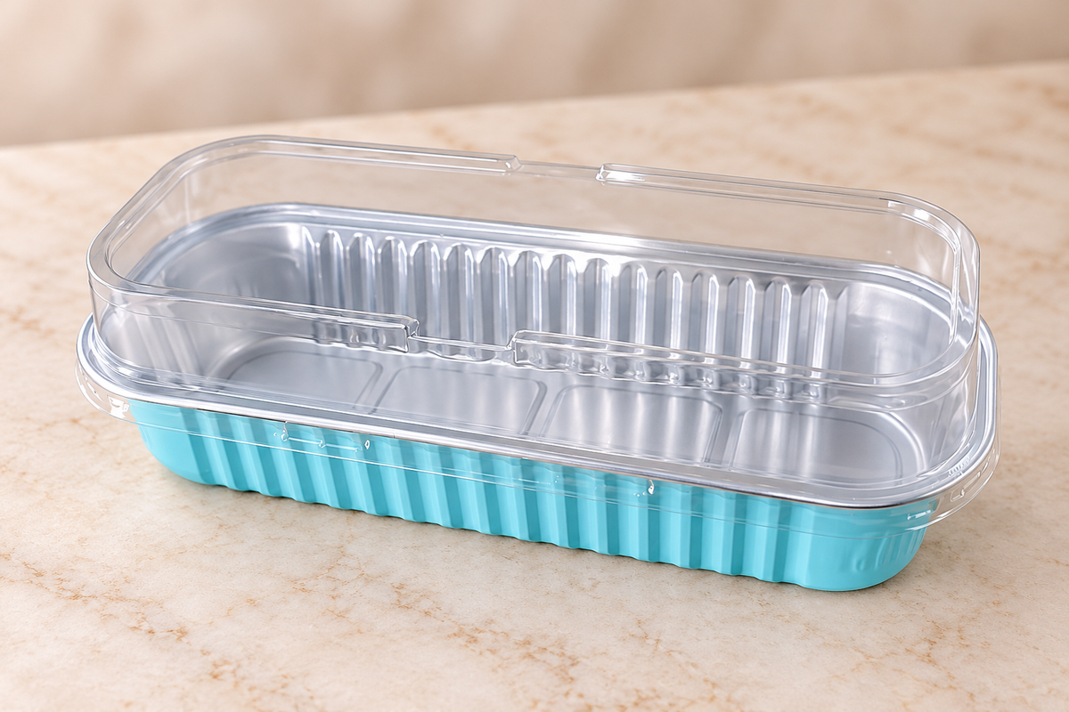 Sky Aluminum Foil Mini Loaf Baking Pans with Lids pack of 10 size- 6.5/1.2 inch
