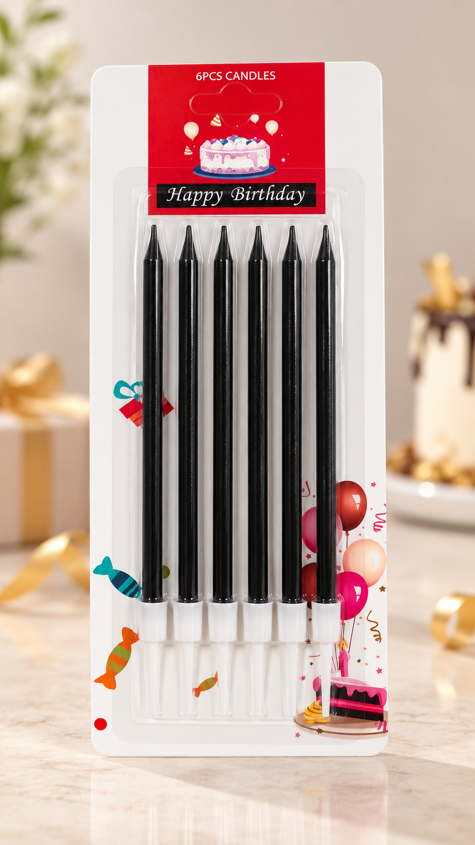 Black Candle pack of 6