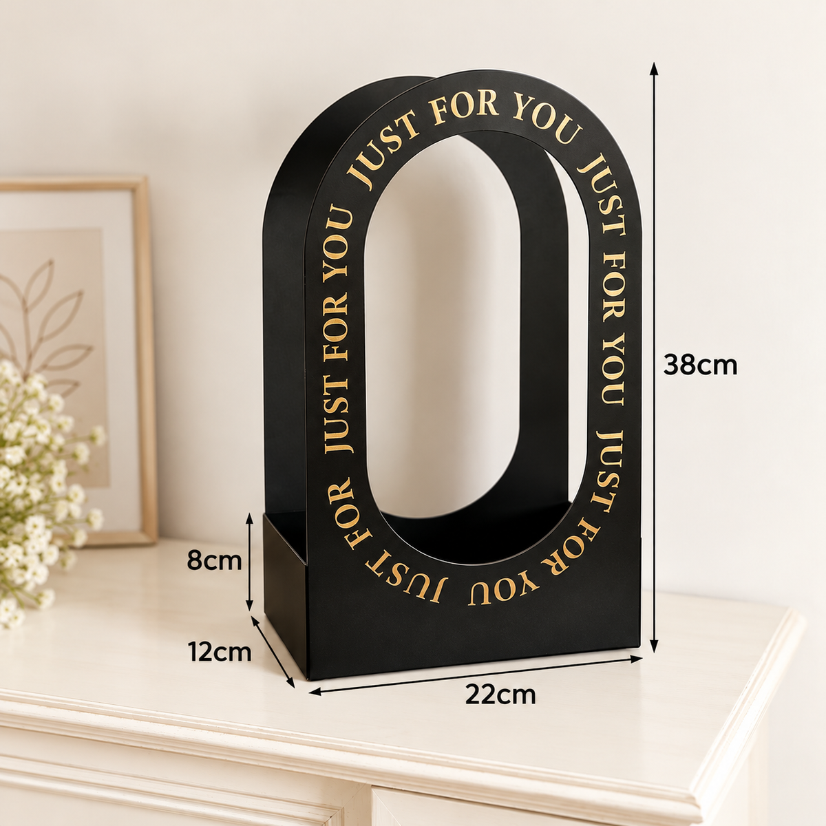 Black Just For You Gift Bag Pack Of 5