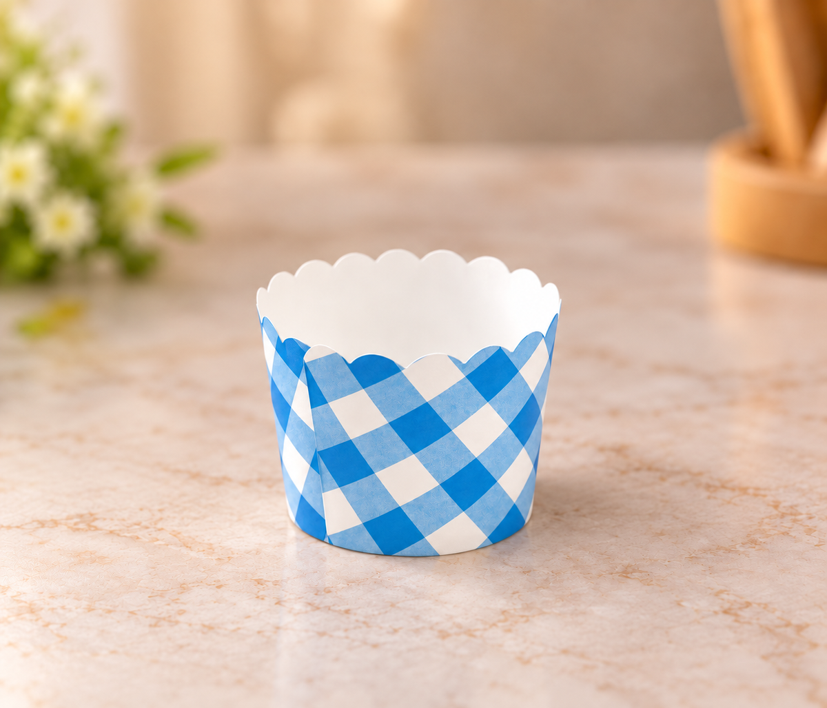 Blue And White Cupcake Liner 2.5 Inch Pack Of 50