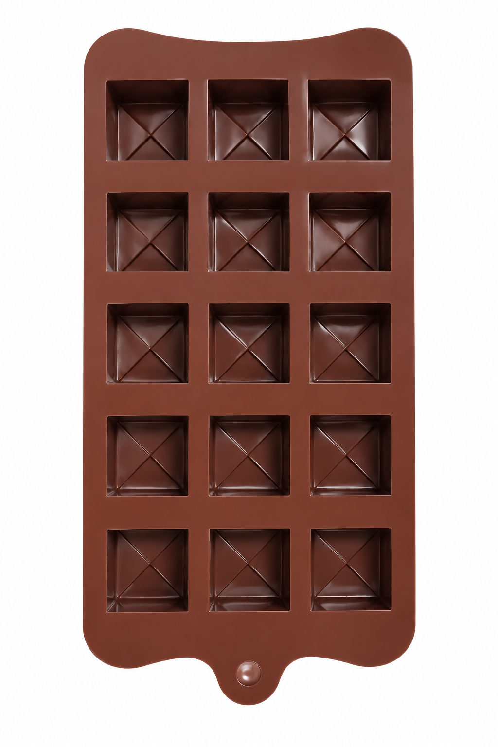 15 Cavity Square Block, Gift Box Shaped Chocolate Silicone Mould