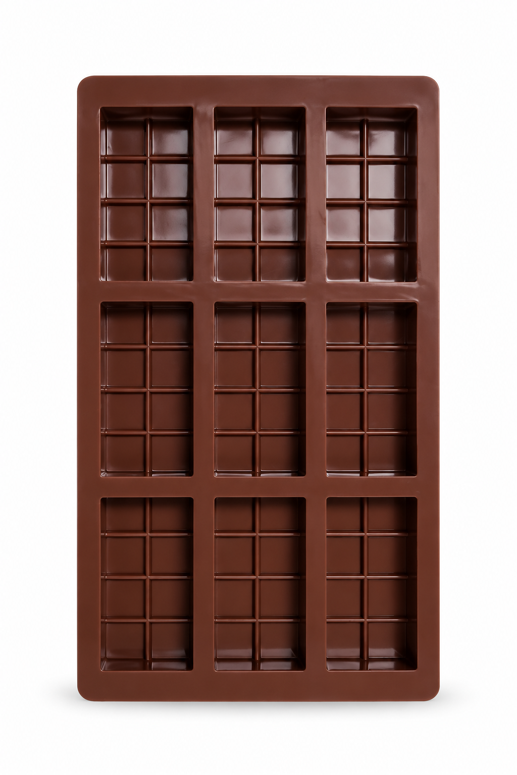 9 Cavity mini breakaway ,mini waffle , mini cadbury style Chocolate Bar Silicone Mould