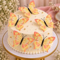 Yellow Butterfly Set of 5