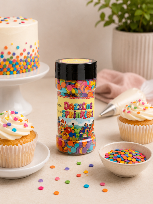 Pankraft Multicolor Big Disc Confetti Dazzling Sprinkler 100gm