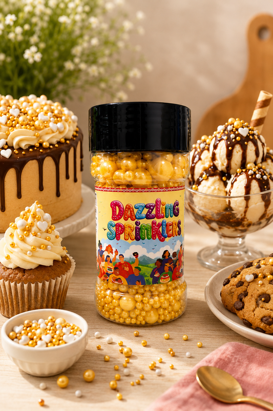 Pankraft Yellow Mix Pearl Dazzling Sprinkler 100gm