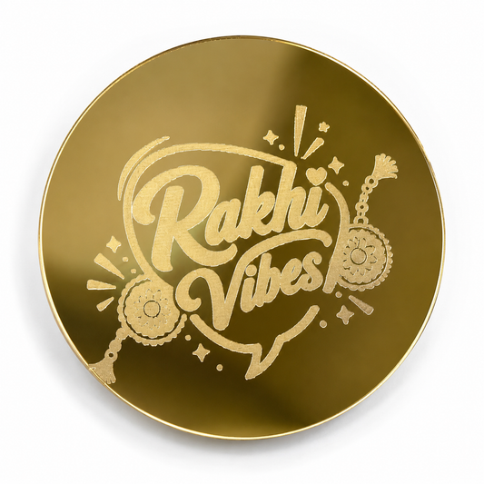Acrylic Rakhi Vibes Coin pack of 10