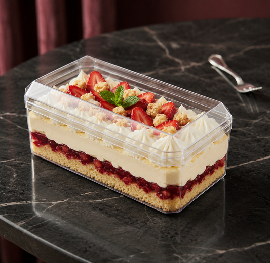Rectangle Acrylic Container Pack Of 5 Size - 14x7.5x6 cm (Ferrero Big)