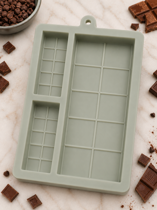 3-in-1 Chocolate Bar Silicone Mould