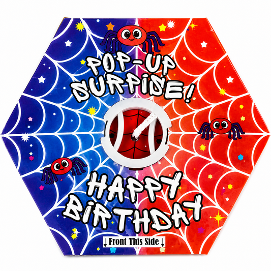 Spider Web Pop-Up Surprise Cake Decoration | Birthday Party Supplies