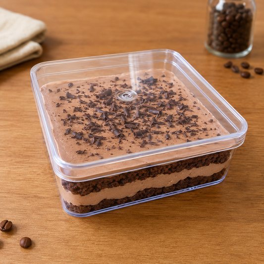 Multipurpose Acrylic Box Pack Of 5 Size - 12.5x12.5x4.5 cm (Cube Plain)