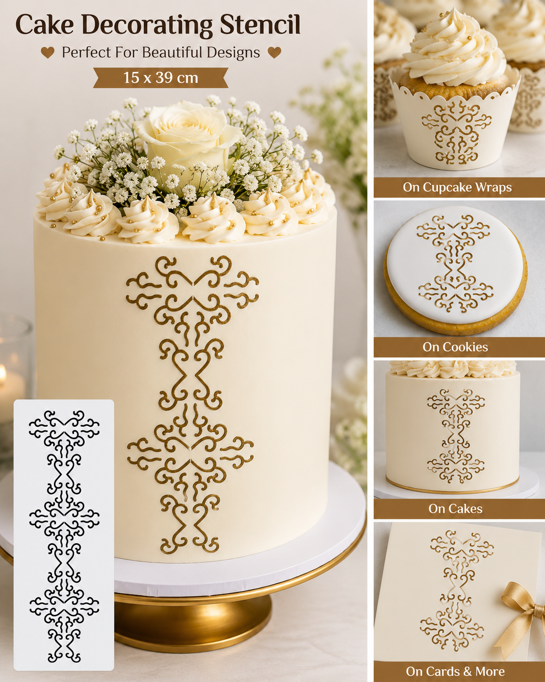 Decorative Cake Stencil