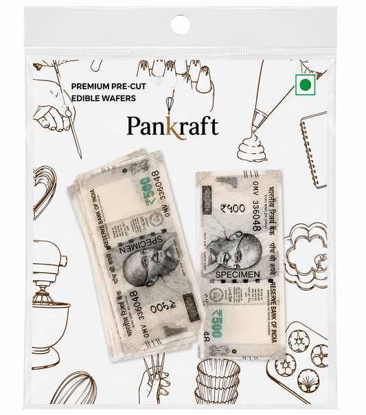 PanKrat INR 500 Note Edible Pre-Cut Wafers (WPC-011)