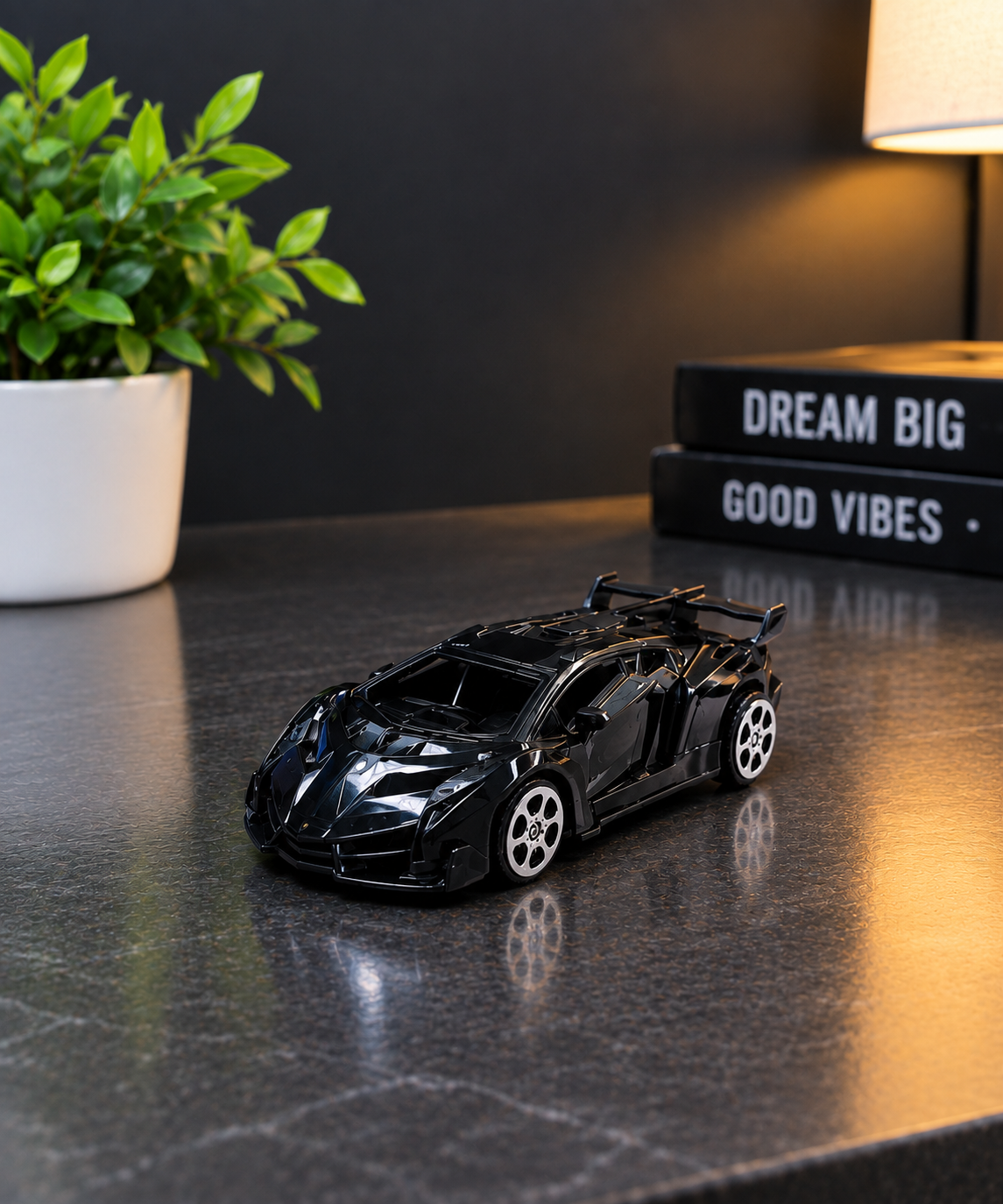 Premium Miniature Black Car Toy