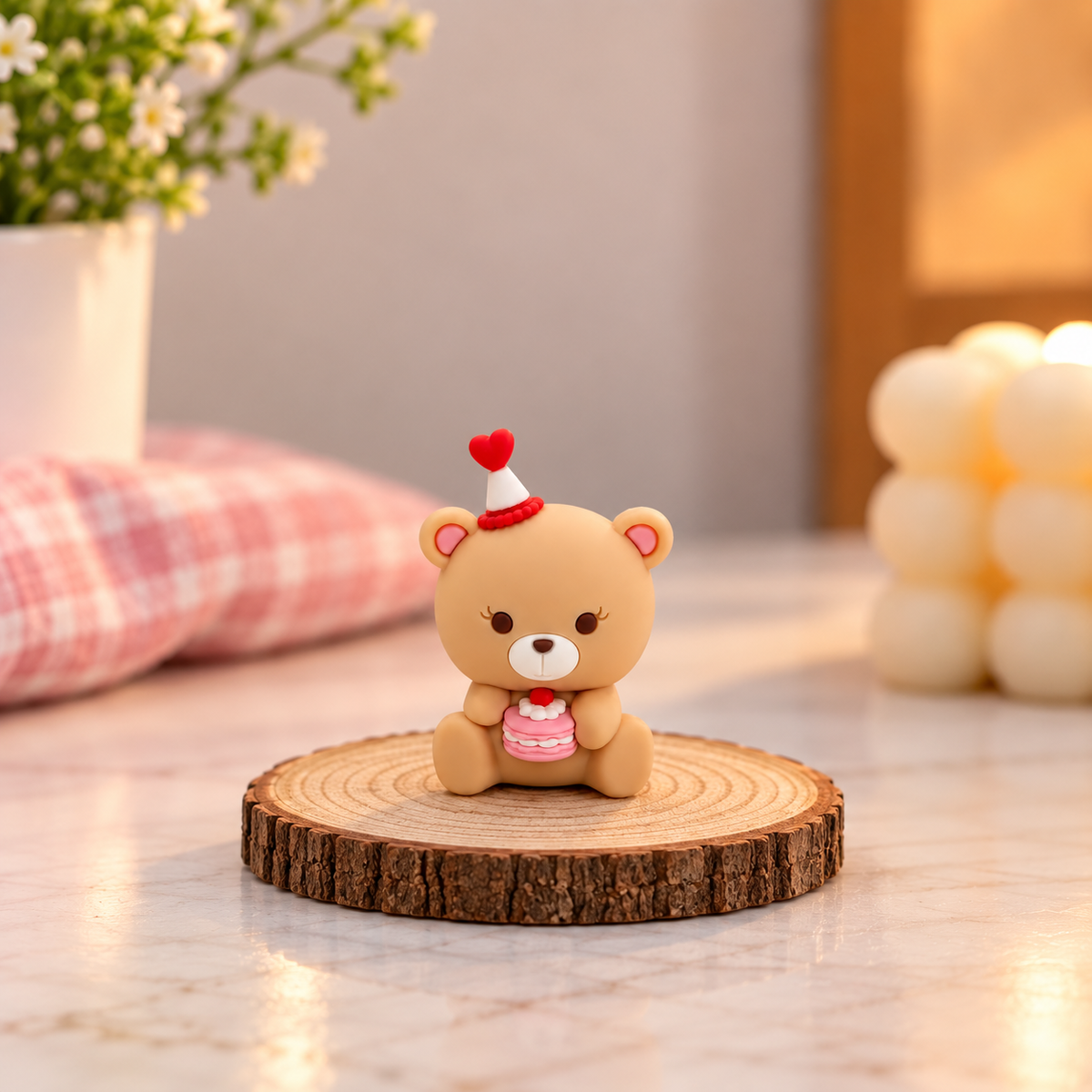 Cute Small Teddy Bear Toy For Cake Decoration