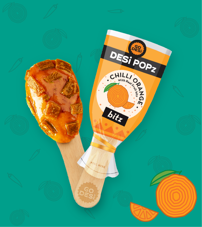 Go desi Chilli Orange Popz Bitz Orange & Jaggery | pack of 5