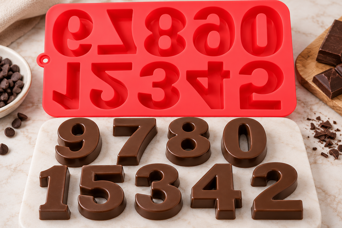 0-9 Number Chocolate Mould