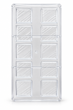 10 Cavity Square Diagonal Stripe Design Polycarbonate Mould