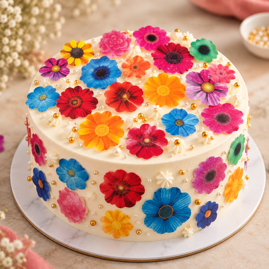 Multicolor Edible Flower