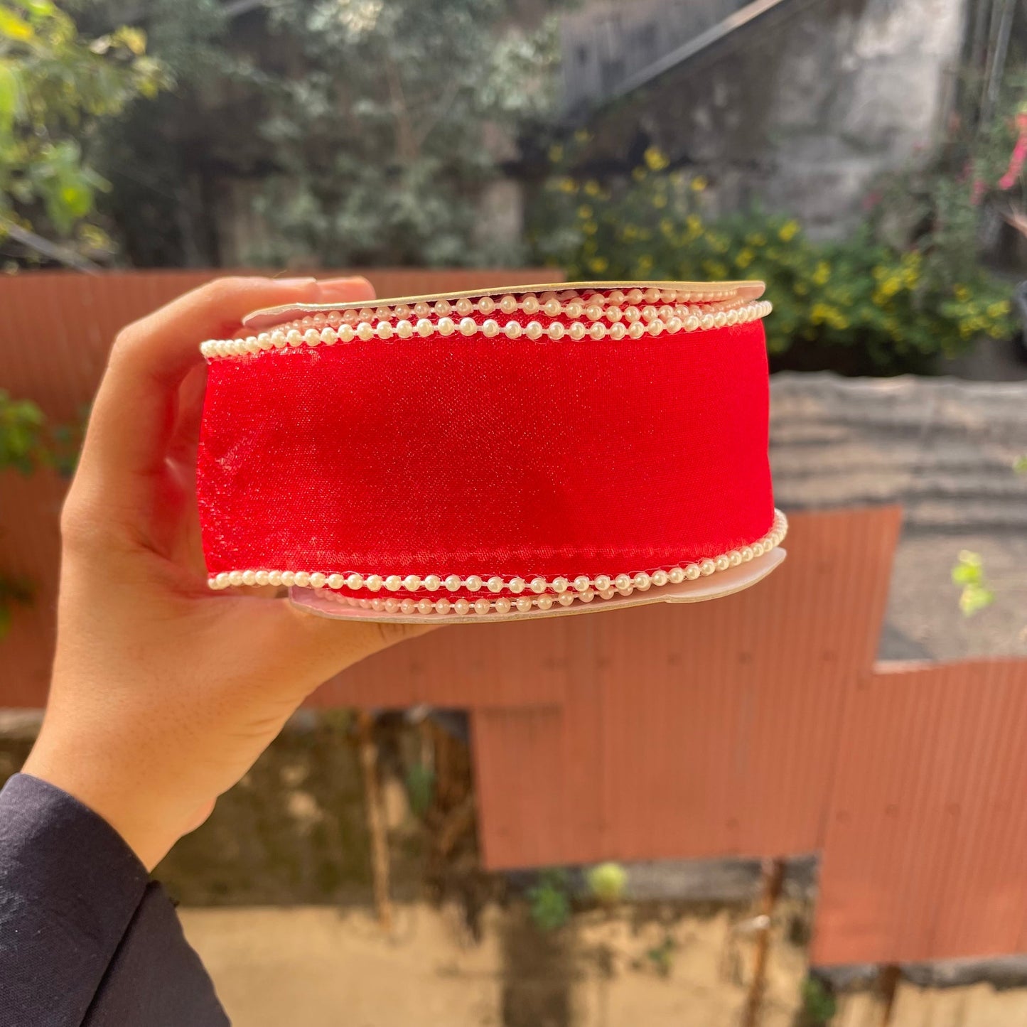 Red Ribbon for Cake Decoration 7 mtr