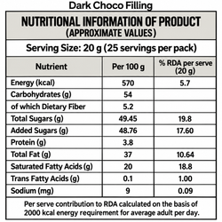 BYOND Dark Choco Filling  500gm