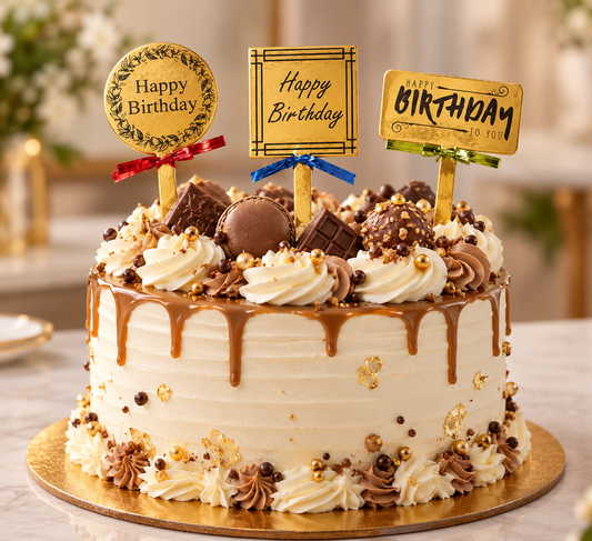 Happy Brithday Paper Tag Pack of 50
