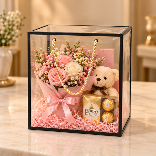 Transparent Hamper Box Size-10*4