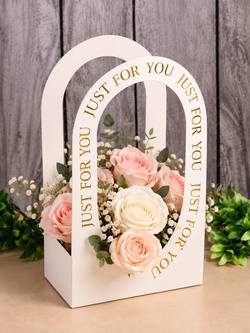 White Just For You Gift Bag Pack Of 10