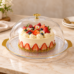 Transparent Dome Cake Stand