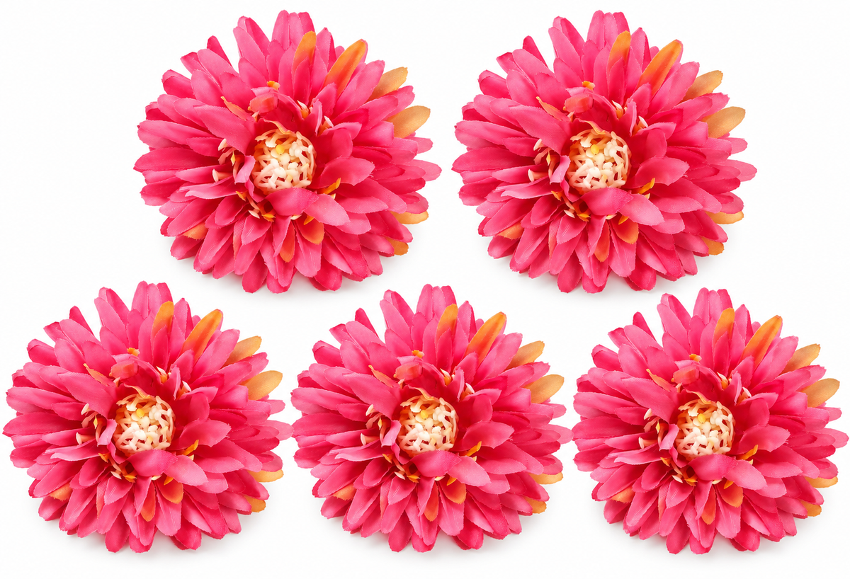 Artificial Pink Dalia Flowers Pack of 5