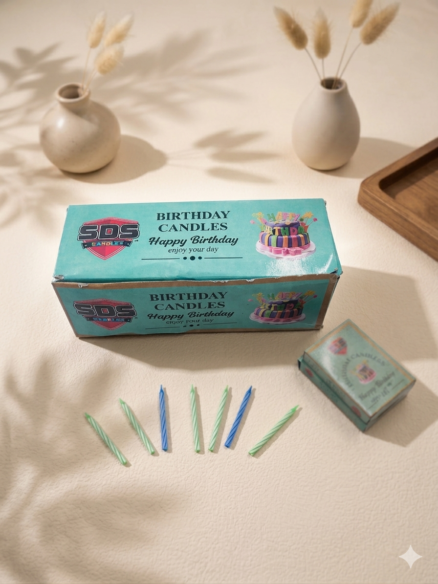 Twisty Birthday Candle  Pack 150