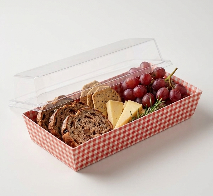 Red Loaf mould With Lid bake and serve Rectangle Size-7x3.8x1.5inch (Pack of 10)