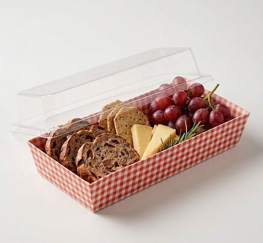 Red Loaf mould With Lid bake and serve mould Rectangle Size-7x3.8x1.5inch