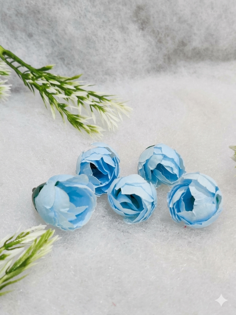 Sky Blue Indian Mini Peony Flower