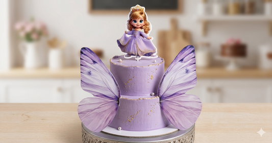 Princess Butterfly Theme Topper (2 wings 1 princess)