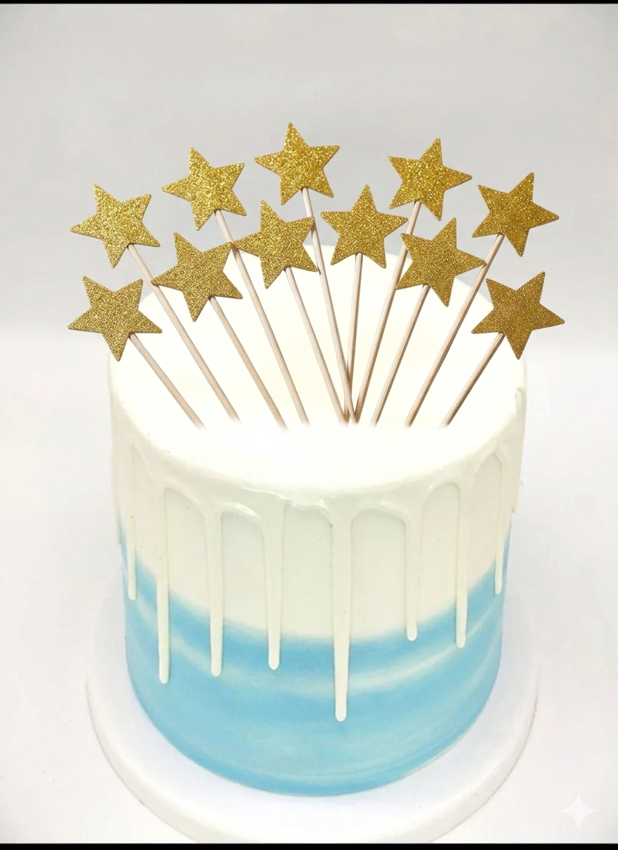 Star golden Topper pack of 10 (LWA-001)
